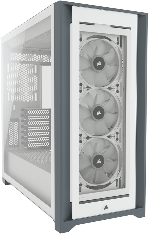 Corsair - Caixa E-ATX Corsair iCUE 5000X RGB Smart Branca Vidro Temperado