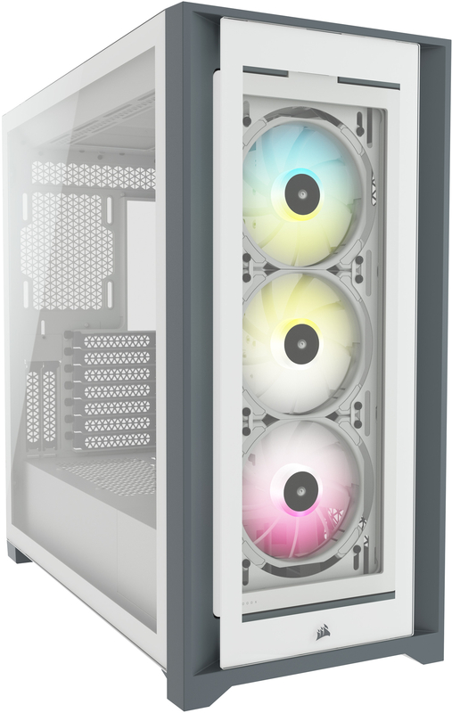 Corsair - Caixa E-ATX Corsair iCUE 5000X RGB Smart Branca Vidro Temperado