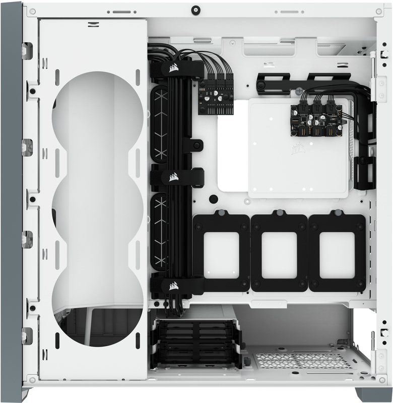 Corsair - Caixa E-ATX Corsair iCUE 5000X RGB Smart Branca Vidro Temperado