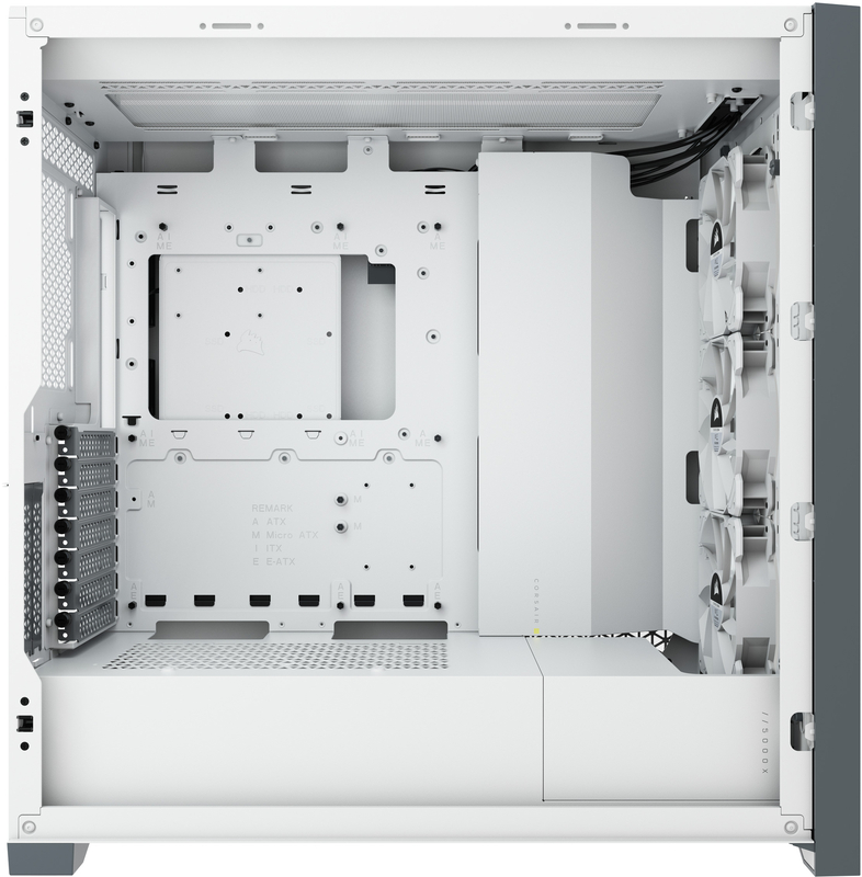 Corsair - Caixa E-ATX Corsair iCUE 5000X RGB Smart Branca Vidro Temperado