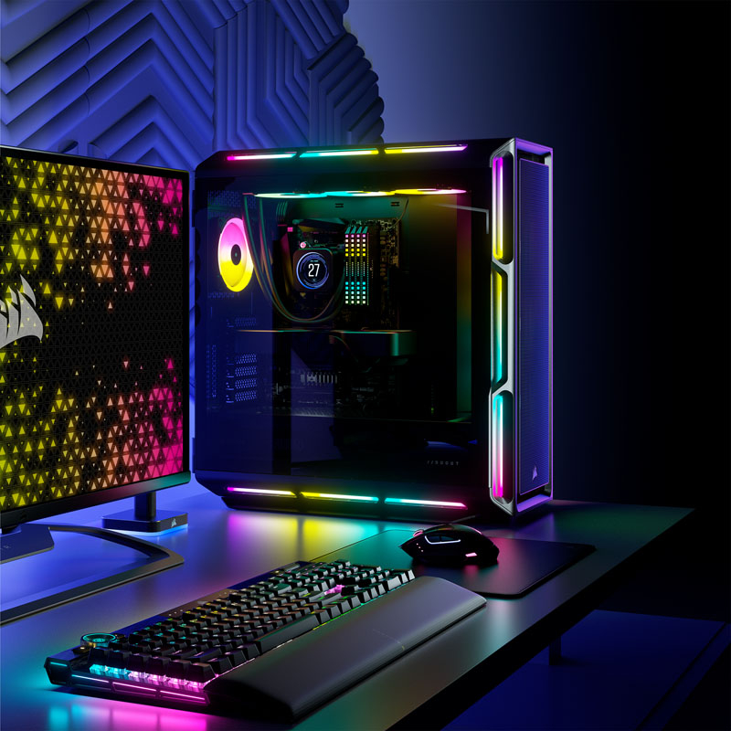 Corsair - Caixa ATX Corsair 5000T iCUE RGB Preto Vidro Temperado