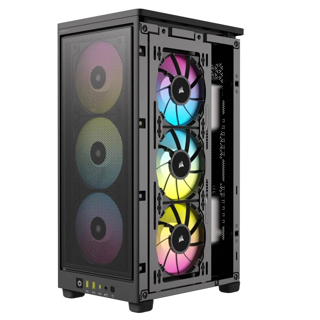 Corsair - Caixa Mini-ITX Corsair iCUE 2000D RGB Airflow Preto
