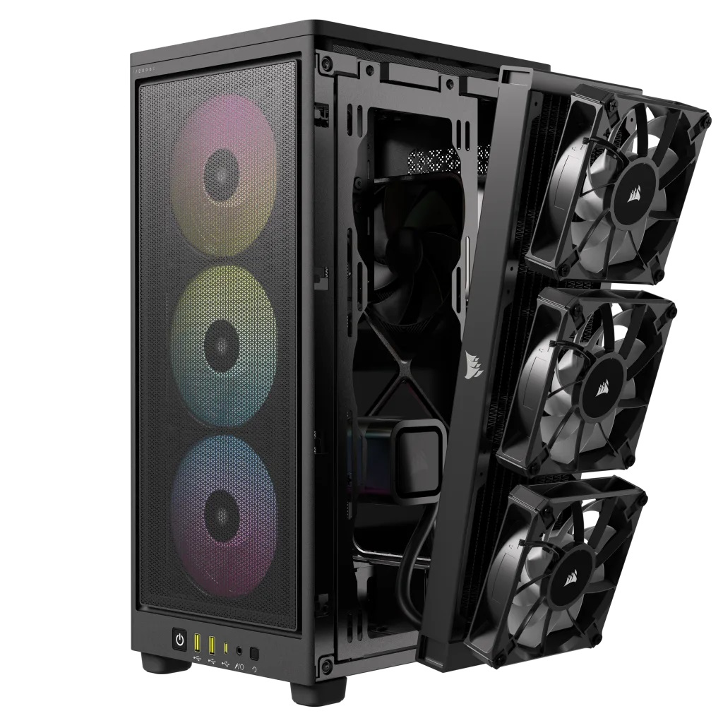 Corsair - Caixa Mini-ITX Corsair iCUE 2000D RGB Airflow Preto
