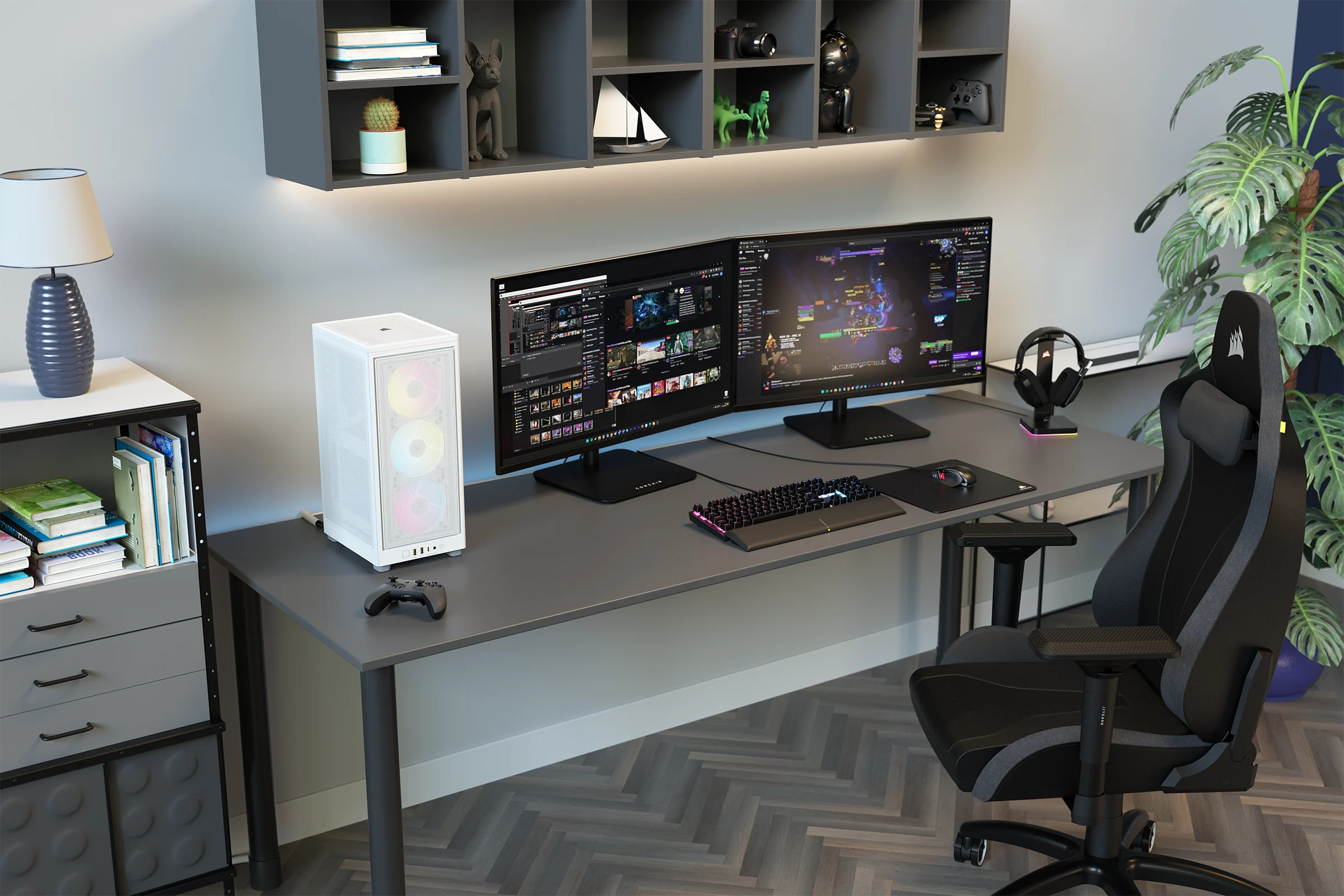 Corsair - Caixa Mini-ITX Corsair iCUE 2000D RGB Airflow Branco