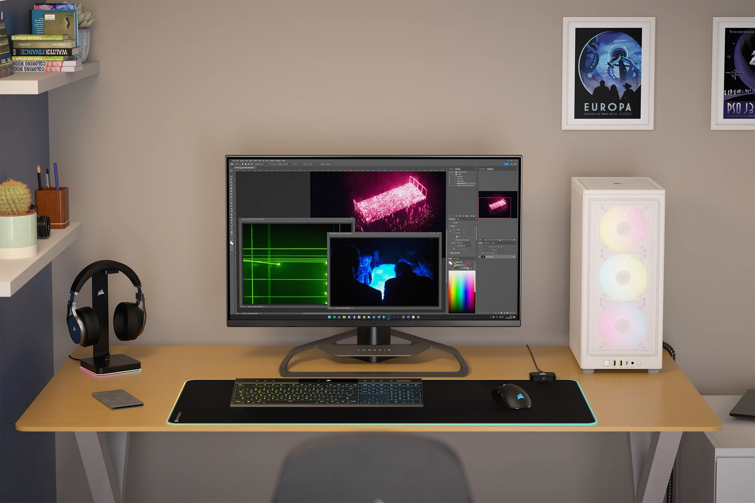 Corsair - Caixa Mini-ITX Corsair iCUE 2000D RGB Airflow Branco