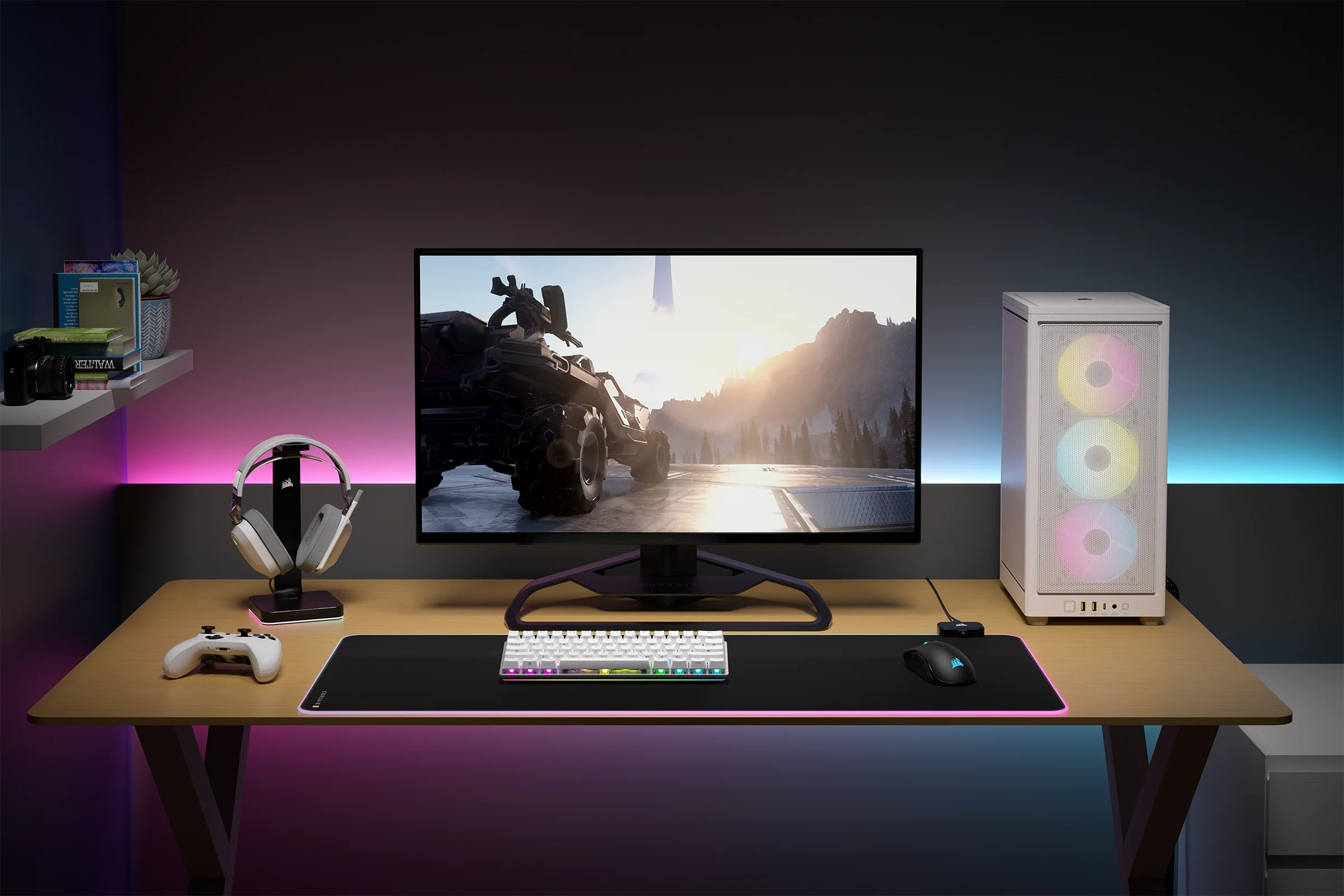 Corsair - Caixa Mini-ITX Corsair iCUE 2000D RGB Airflow Branco