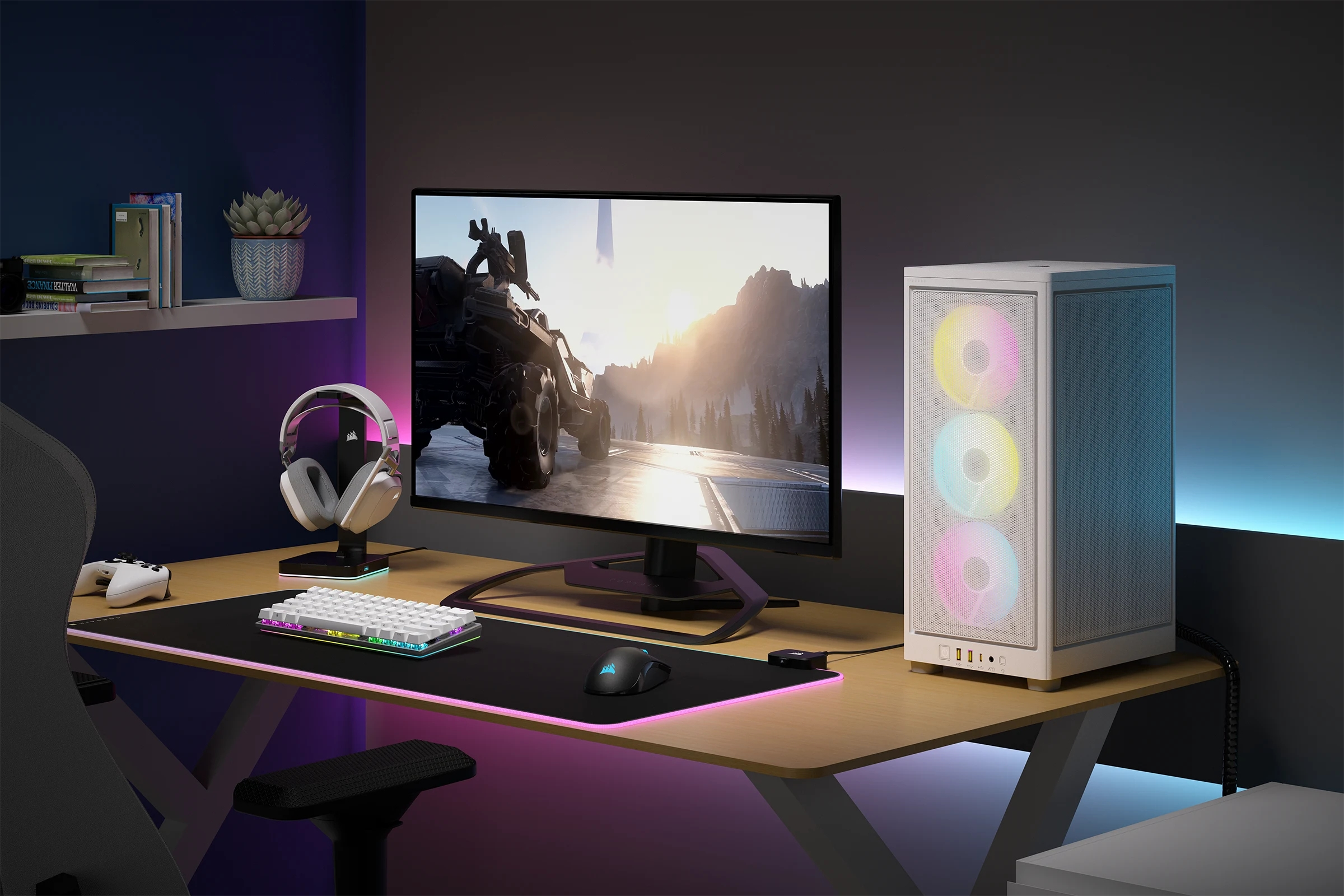 Corsair - Caixa Mini-ITX Corsair iCUE 2000D RGB Airflow Branco