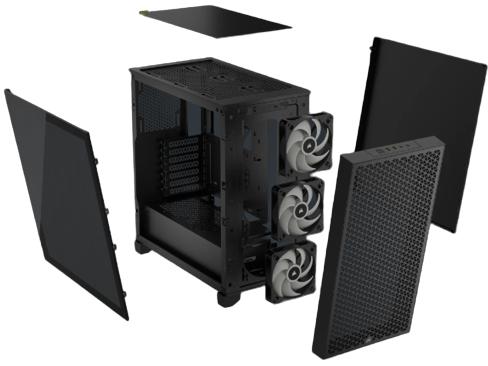 Corsair - Caixa ATX Corsair 3000D Airflow RGB Preta Vidro Temperado
