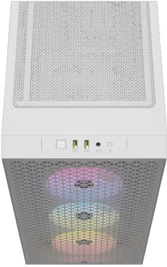 Corsair - Caixa ATX Corsair 3000D Airflow RGB Branca Vidro Temperado