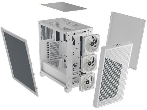 Corsair - Caixa ATX Corsair 3000D Airflow RGB Branca Vidro Temperado