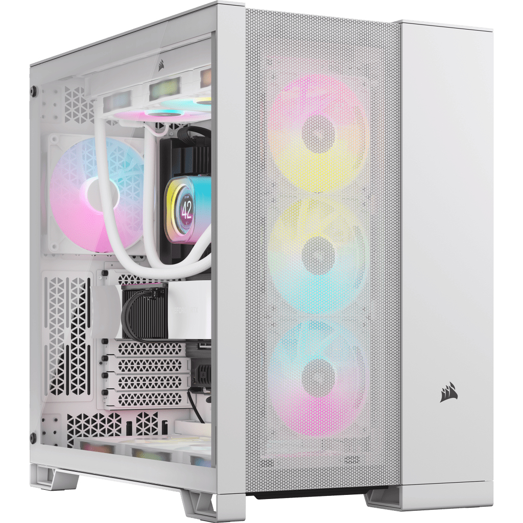 Corsair - Caixa ATX Corsair 6500D Airflow Branca Vidro Temperado