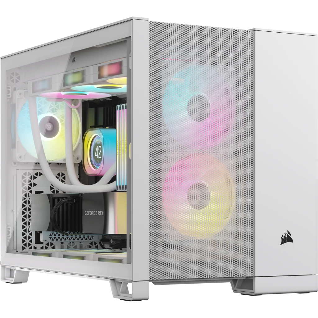 Caixa Micro-ATX Corsair 2500D Airflow Branca Vidro Temperado Picture of Picture of Caixa Micro-ATX Corsair 2500D Airflow Branca Vidro Temperado