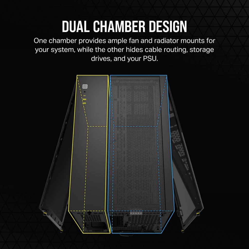 Corsair - Caixa Micro-ATX Corsair 2500X Preta Vidro Temperado