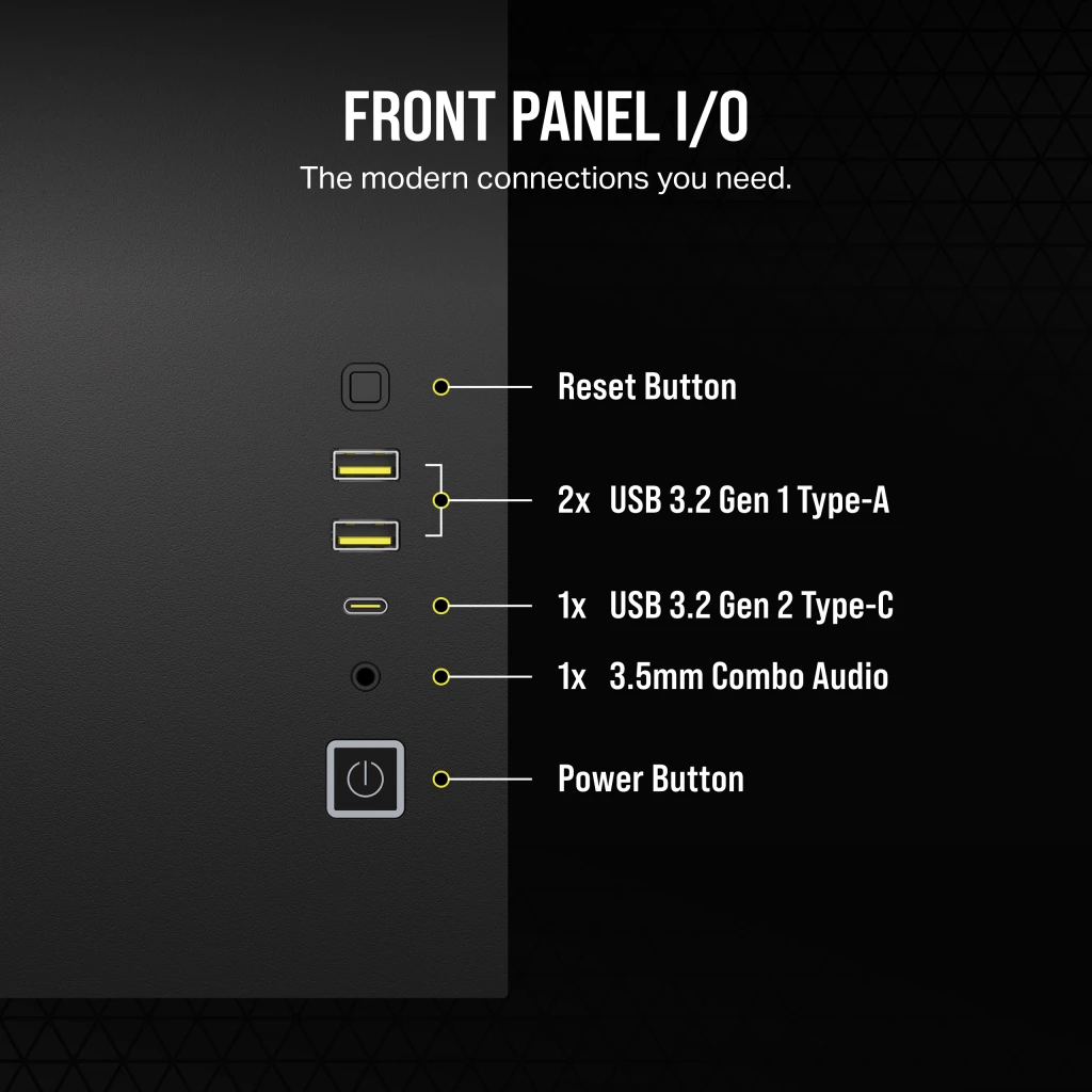 Corsair - Caixa Micro-ATX Corsair 2500X Preta Vidro Temperado