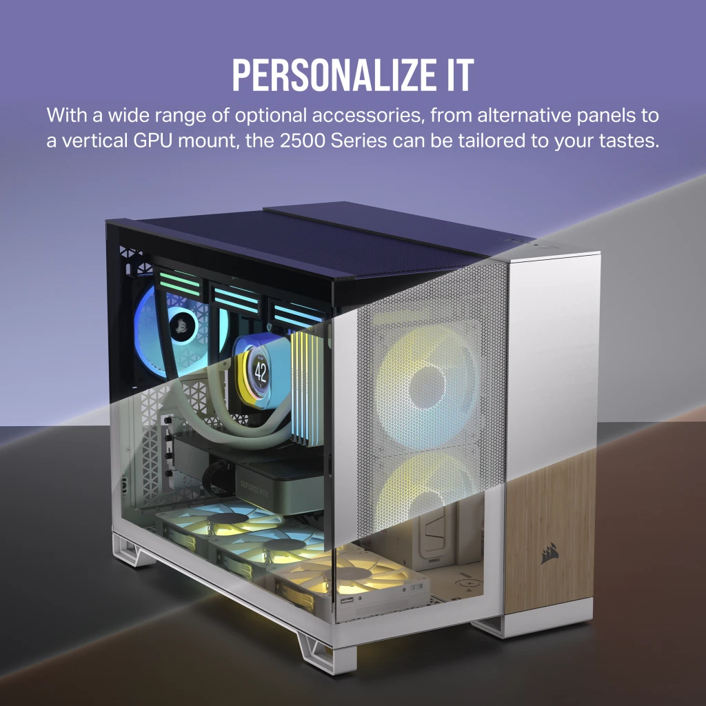 Corsair - Caixa Micro-ATX Corsair 2500X Preta Vidro Temperado