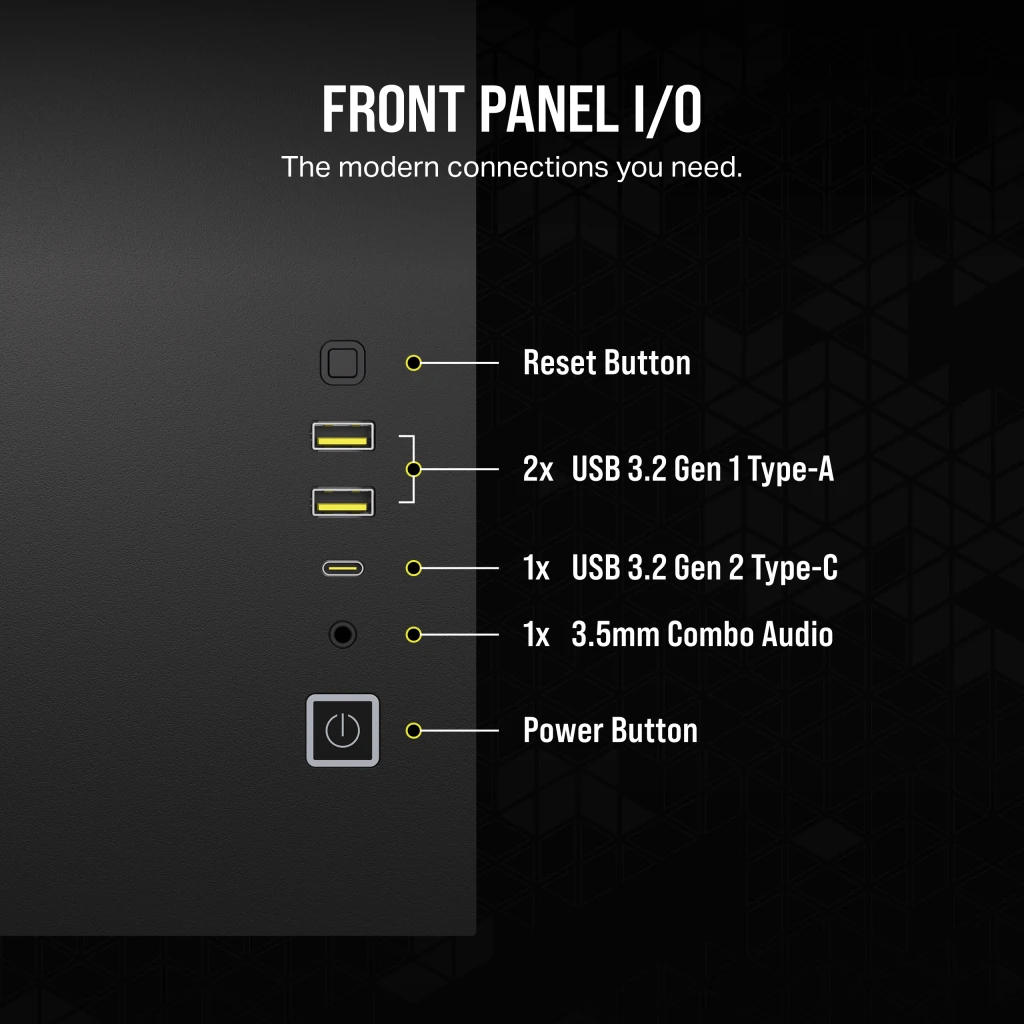 Picture of Picture of Caixa Micro-ATX Corsair 2500X LINK Preta Vidro Temperado