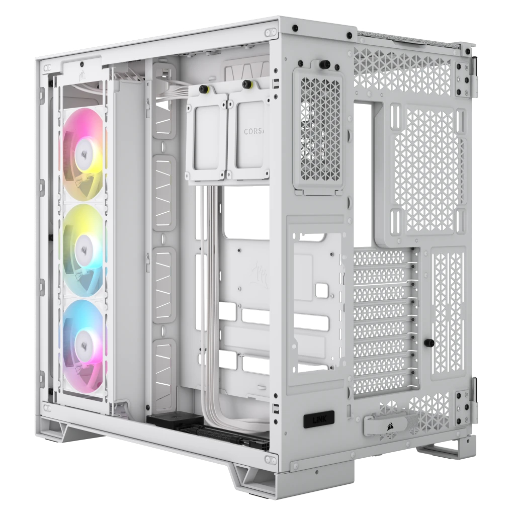 Corsair - Caixa ATX Corsair iCue LINK 6500X Branca Vidro Temperado