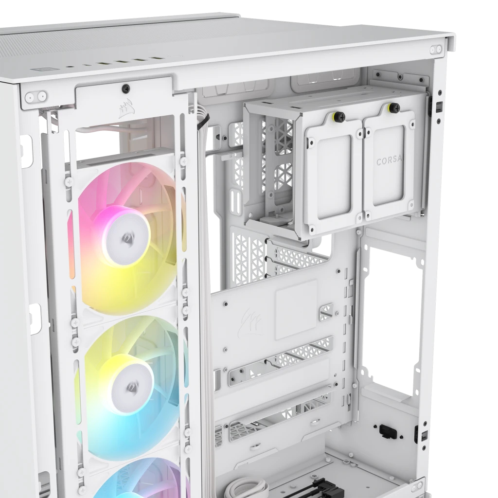 Corsair - Caixa ATX Corsair iCue LINK 6500X Branca Vidro Temperado
