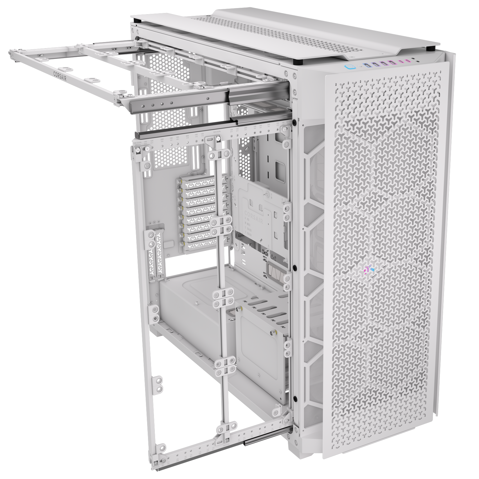 Corsair - Caixa E-ATX Corsair 9000D RGB Airflow Branca Vidro Temperado