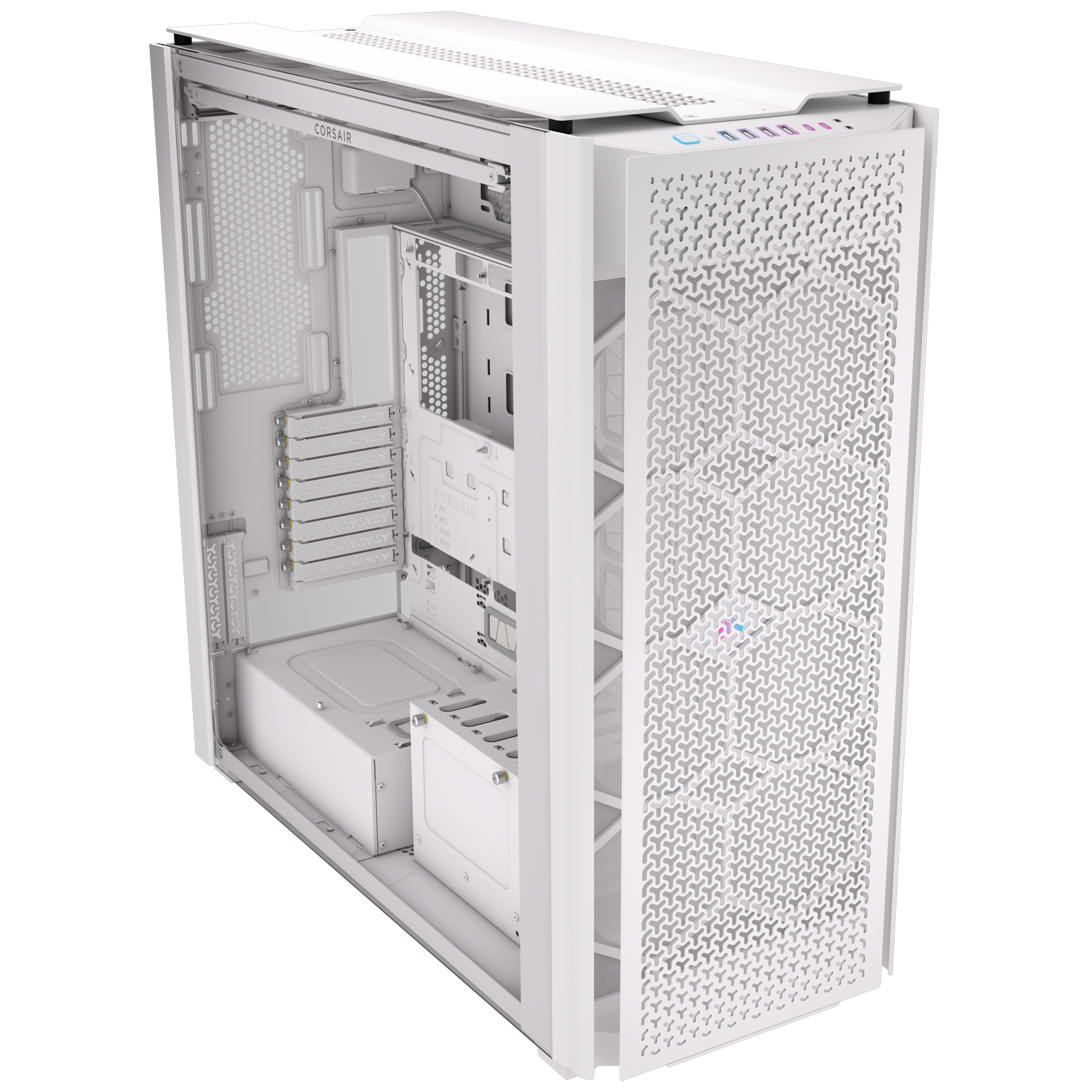 Corsair - Caixa E-ATX Corsair 9000D RGB Airflow Branca Vidro Temperado