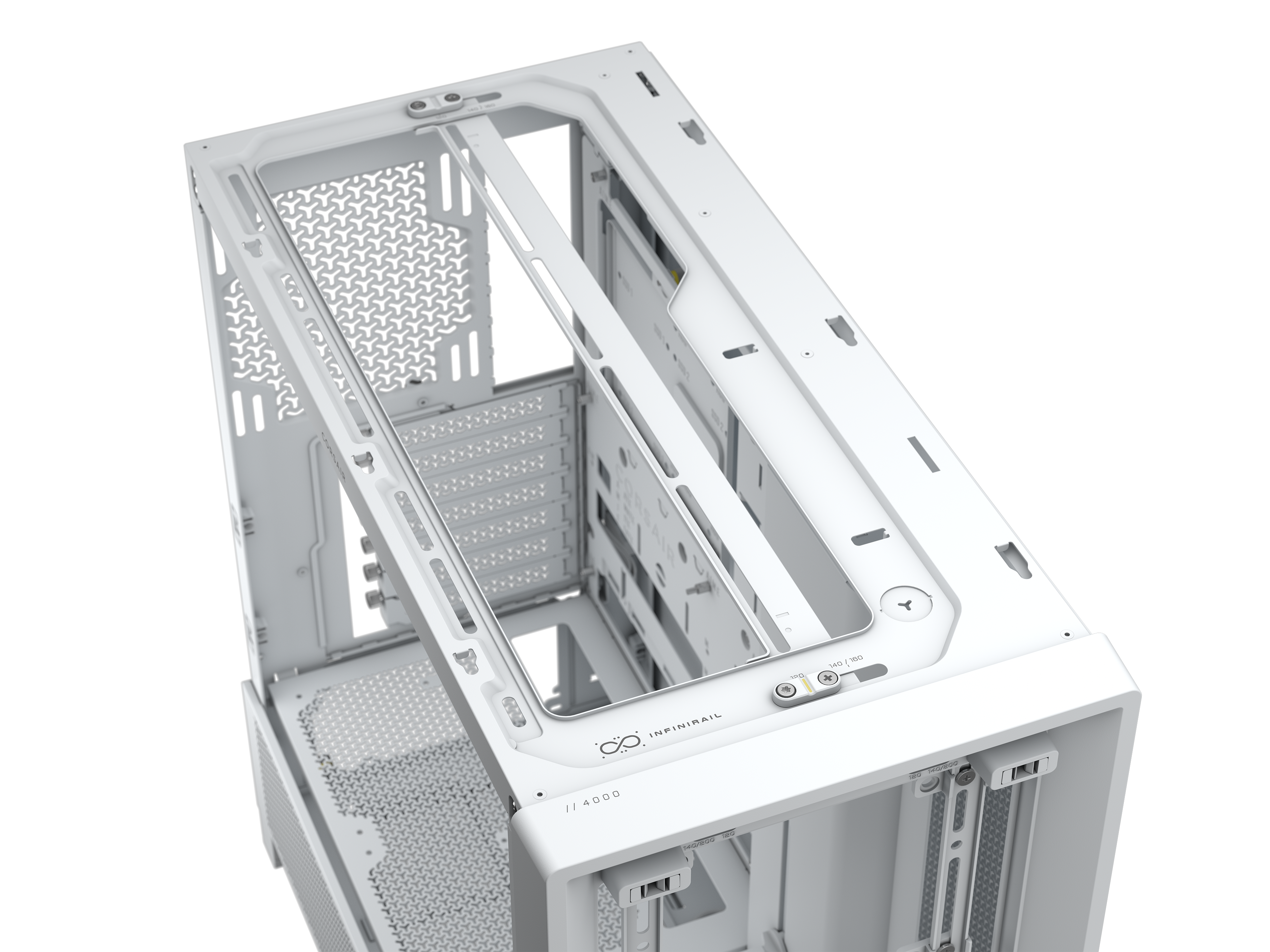 Corsair - Caixa ATX Corsair Frame 4000D Performance Branco Vidro Temperado