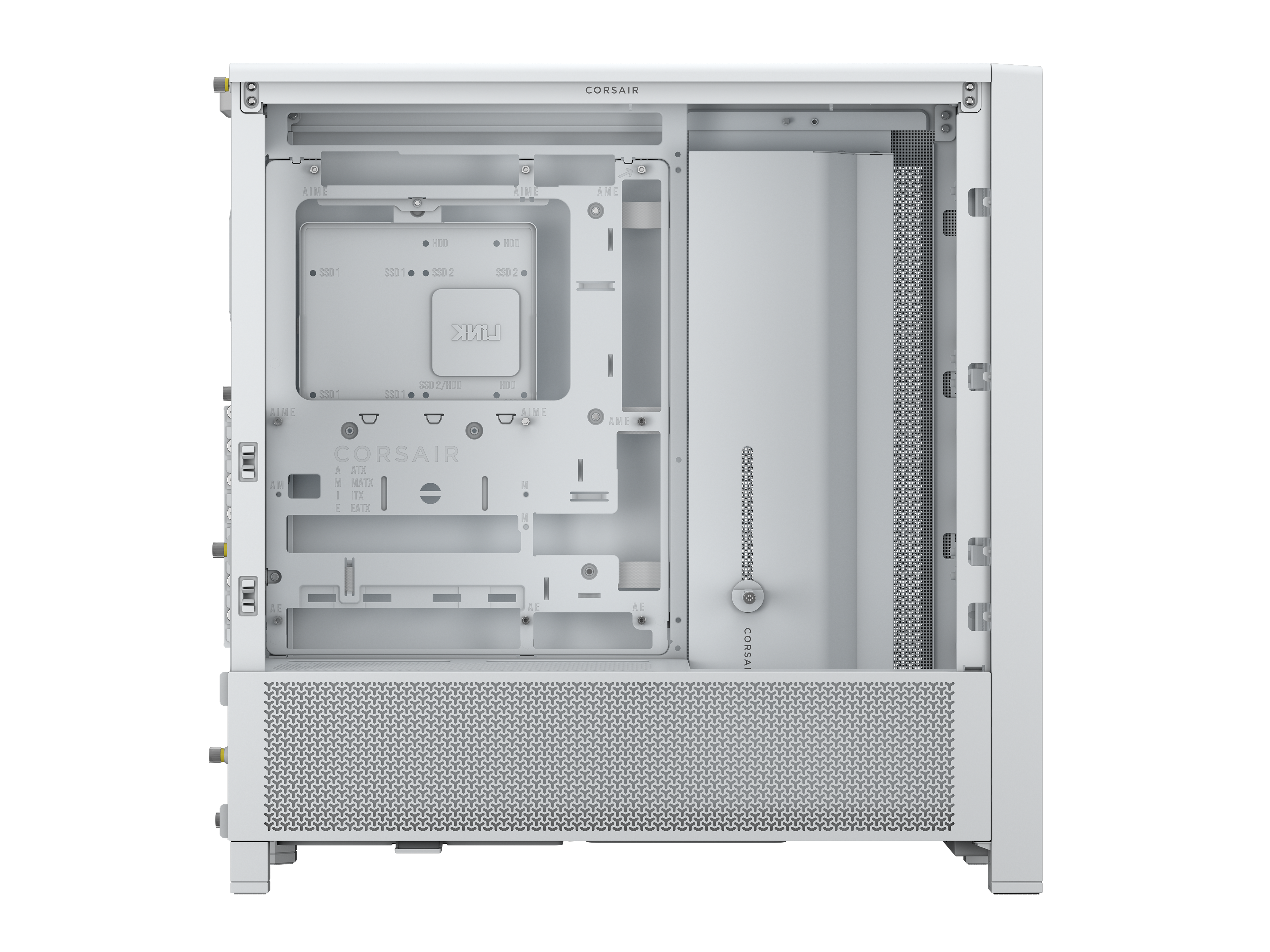 Corsair - Caixa ATX Corsair Frame 4000D Performance Branco Vidro Temperado