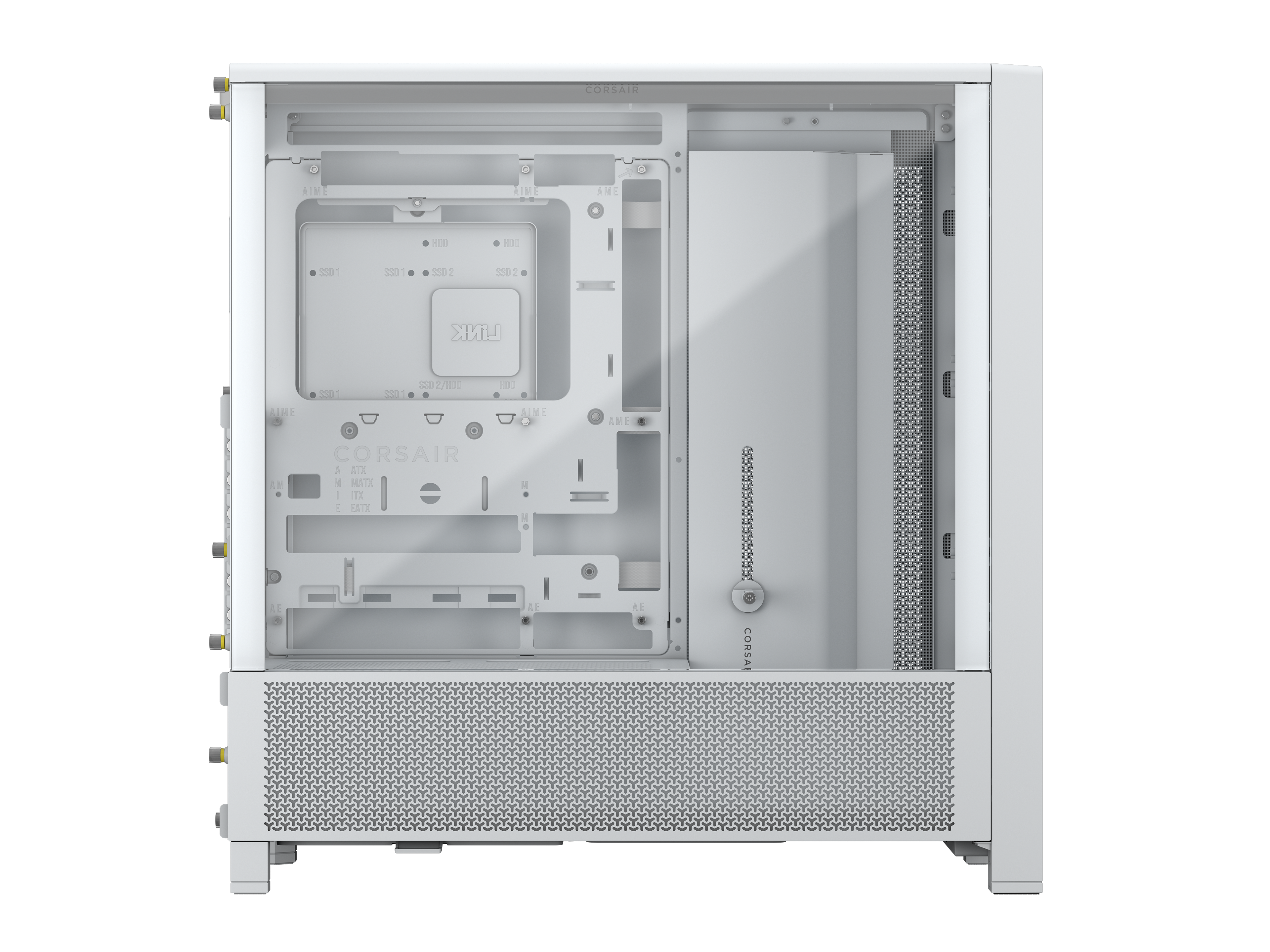 Corsair - Caixa ATX Corsair Frame 4000D Performance Branco Vidro Temperado