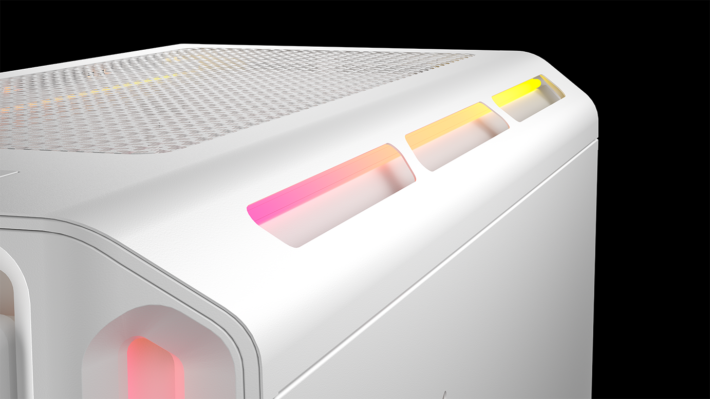 Corsair - Caixa E-ATX Corsair 5000T LX ARGB Branca Vidro Temperado