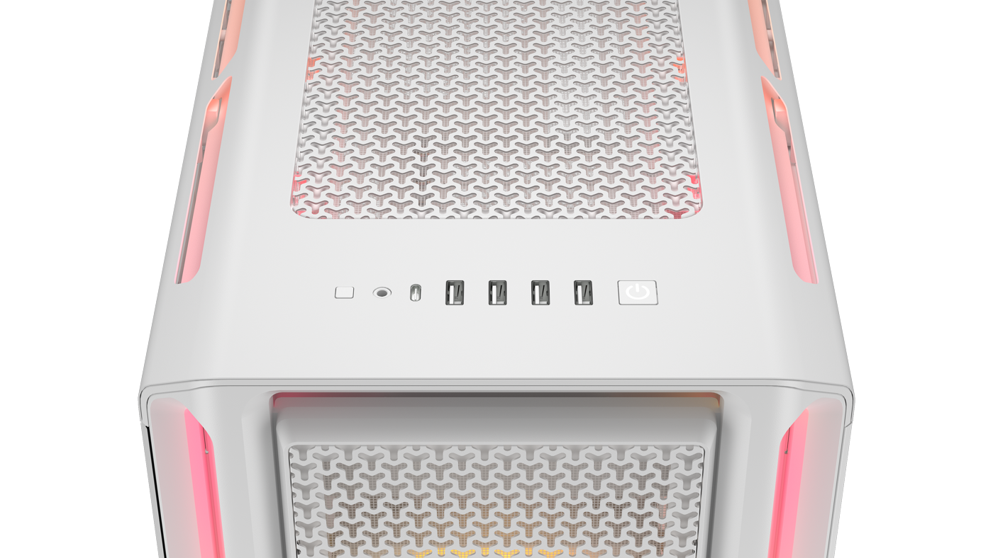 Corsair - Caixa E-ATX Corsair 5000T LX ARGB Branca Vidro Temperado