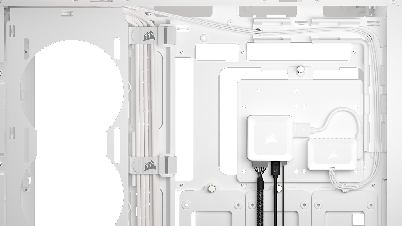 Corsair - Caixa E-ATX Corsair 5000T LX ARGB Branca Vidro Temperado