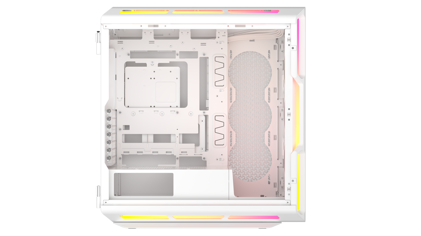 Corsair - Caixa E-ATX Corsair 5000T LX ARGB Branca Vidro Temperado