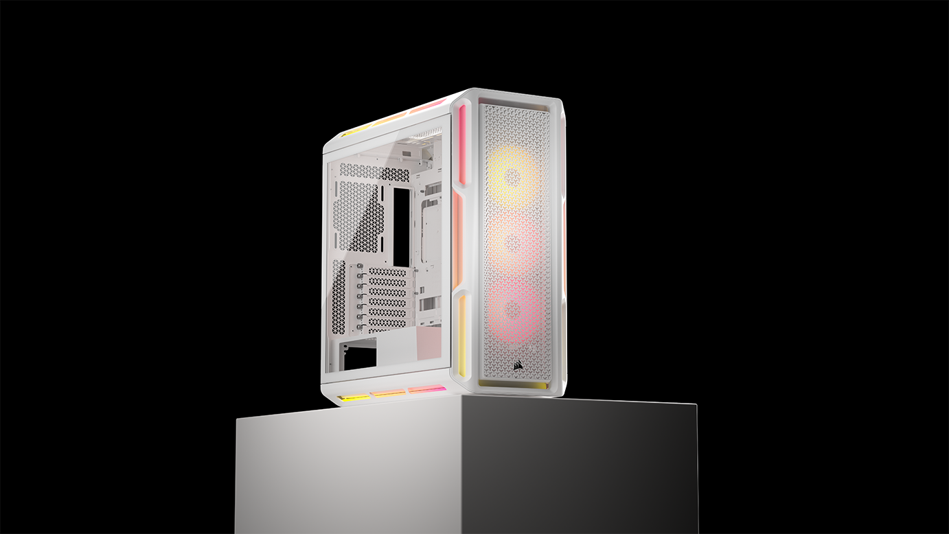 Corsair - Caixa E-ATX Corsair 5000T LX ARGB Branca Vidro Temperado