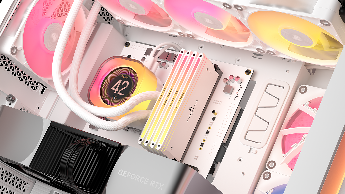 Corsair - Caixa E-ATX Corsair 5000T LX ARGB Branca Vidro Temperado