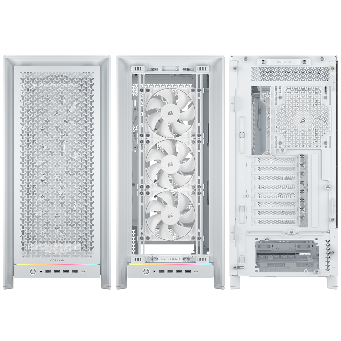 Corsair - Caixa E-ATX Corsair Frame 5000D RS Airflow Branca Vidro Temperado
