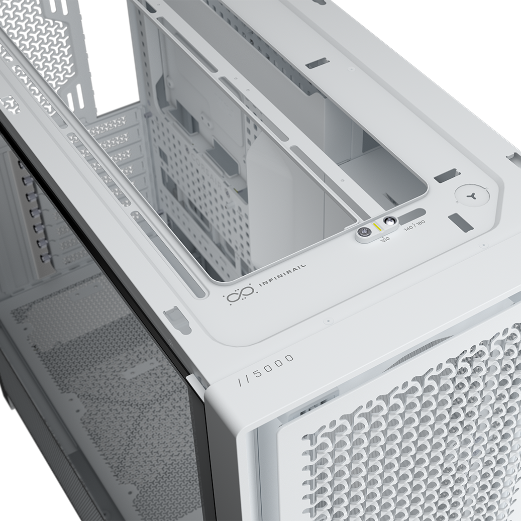 Corsair - Caixa E-ATX Corsair Frame 5000D RS ARGB Airflow Branca Vidro Temperado