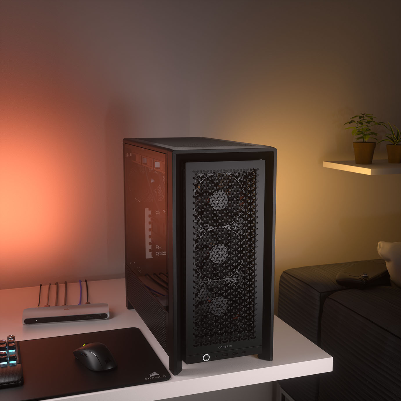 Corsair - Caixa E-ATX Corsair 4000D RS Airflow Preto Vidro Temperado