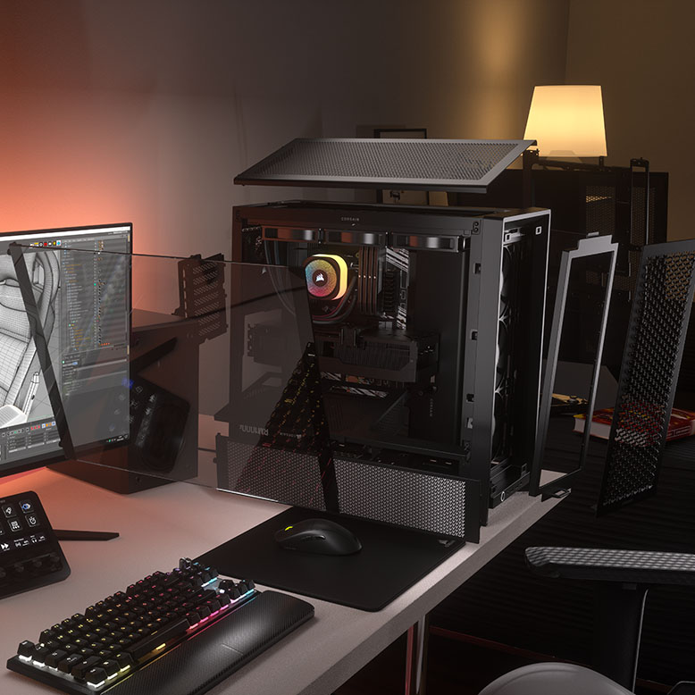 Corsair - Caixa E-ATX Corsair 4000D RS Airflow Preto Vidro Temperado