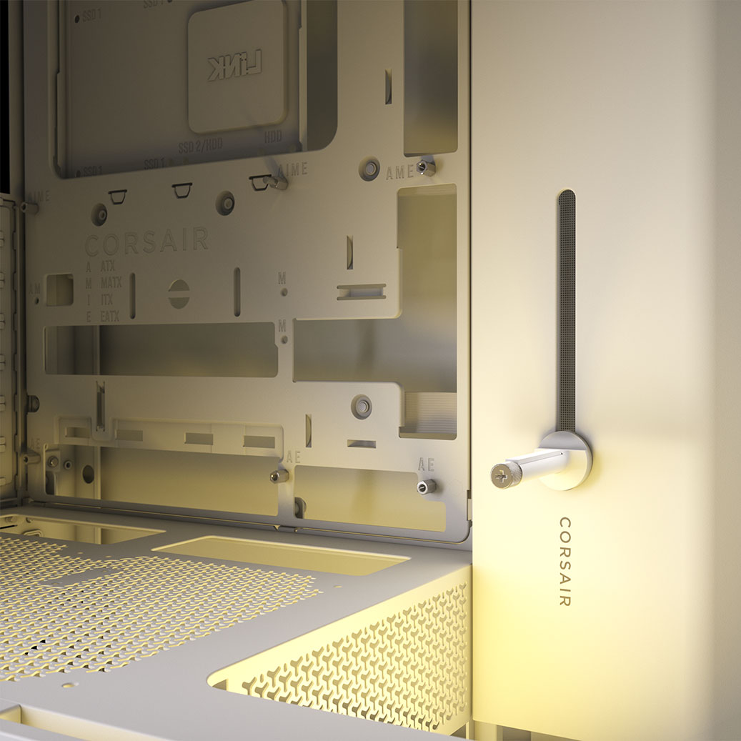 Corsair - Caixa E-ATX Corsair 4000D RS Airflow Branca Vidro Temperado