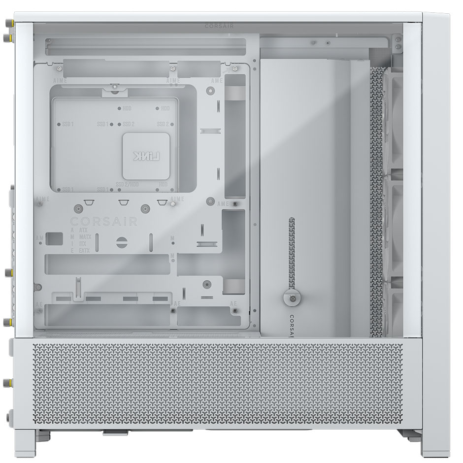 Corsair - Caixa E-ATX Corsair 4000D RS Airflow Branca Vidro Temperado