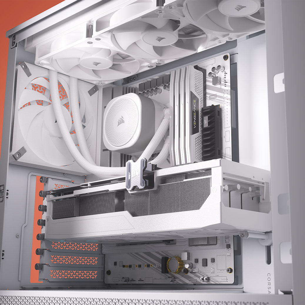 Corsair - Caixa E-ATX Corsair 4000D RS Airflow Branca Vidro Temperado