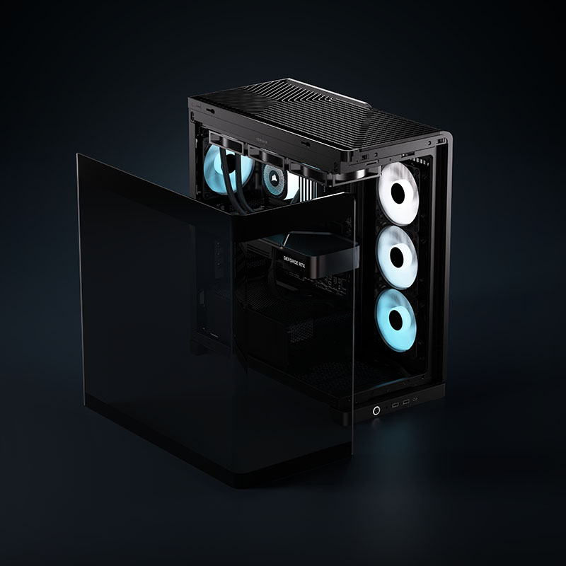 Corsair - Caixa E-ATX Corsair 4500X RS-R ARGB Preto Vidro Temperado