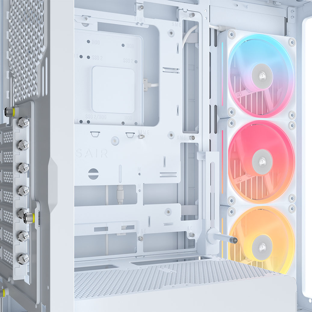 Corsair - Caixa E-ATX Corsair 4500X LX-R RGB Branca Vidro Temperado