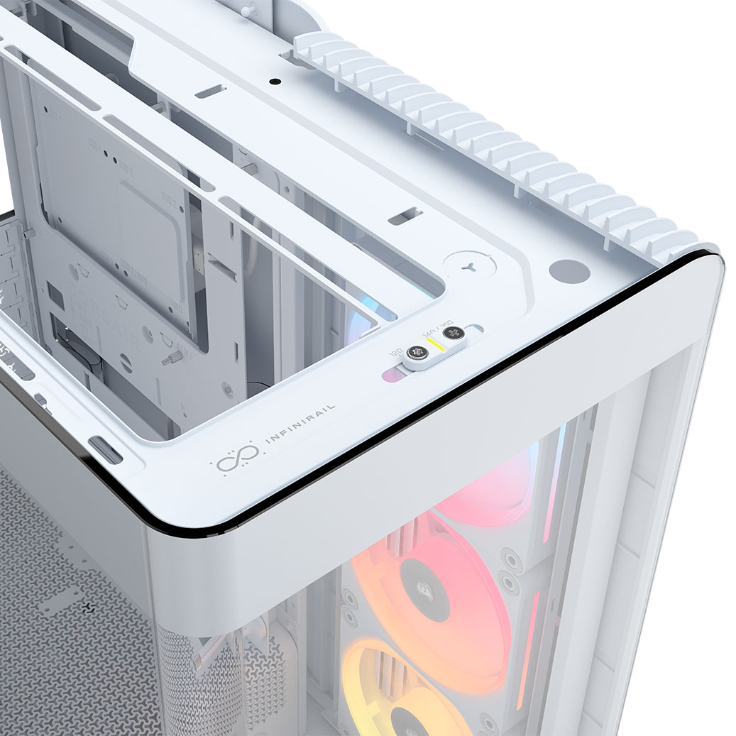 Corsair - Caixa E-ATX Corsair 4500X LX-R RGB Branca Vidro Temperado