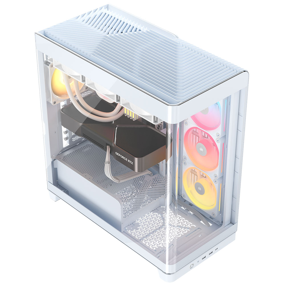 Corsair - Caixa E-ATX Corsair 4500X LX-R RGB Branca Vidro Temperado