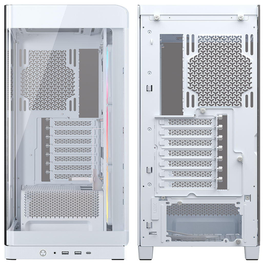 Corsair - Caixa E-ATX Corsair 4500X LX-R RGB Branca Vidro Temperado