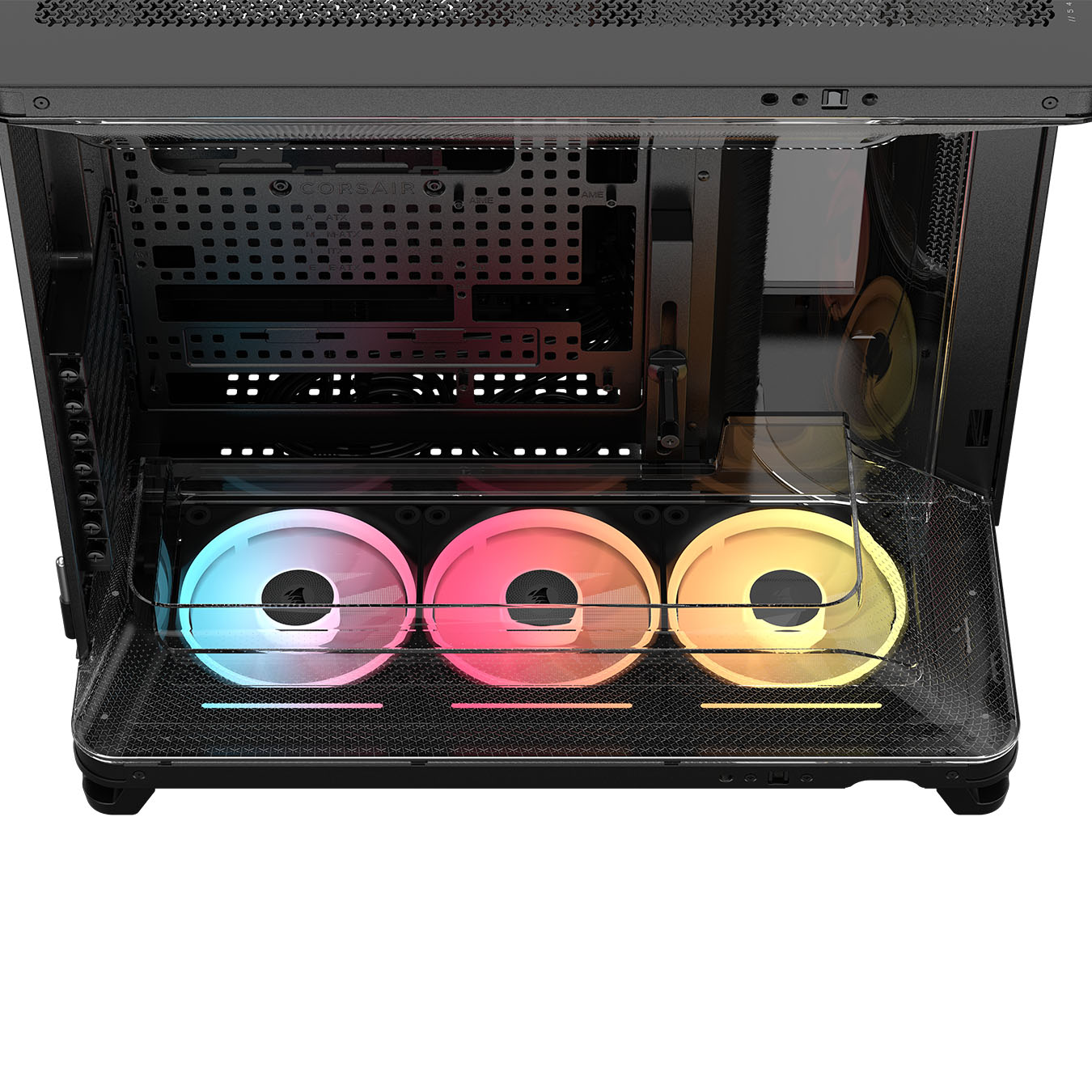 Corsair - Caixa E-ATX Corsair AIR 5400 LX-R Link Preto Vidro Temperado