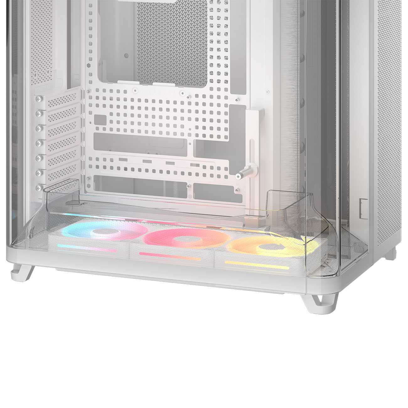 Corsair - Caixa E-ATX Corsair AIR 5400 LX-R Link Branca Vidro Temperado