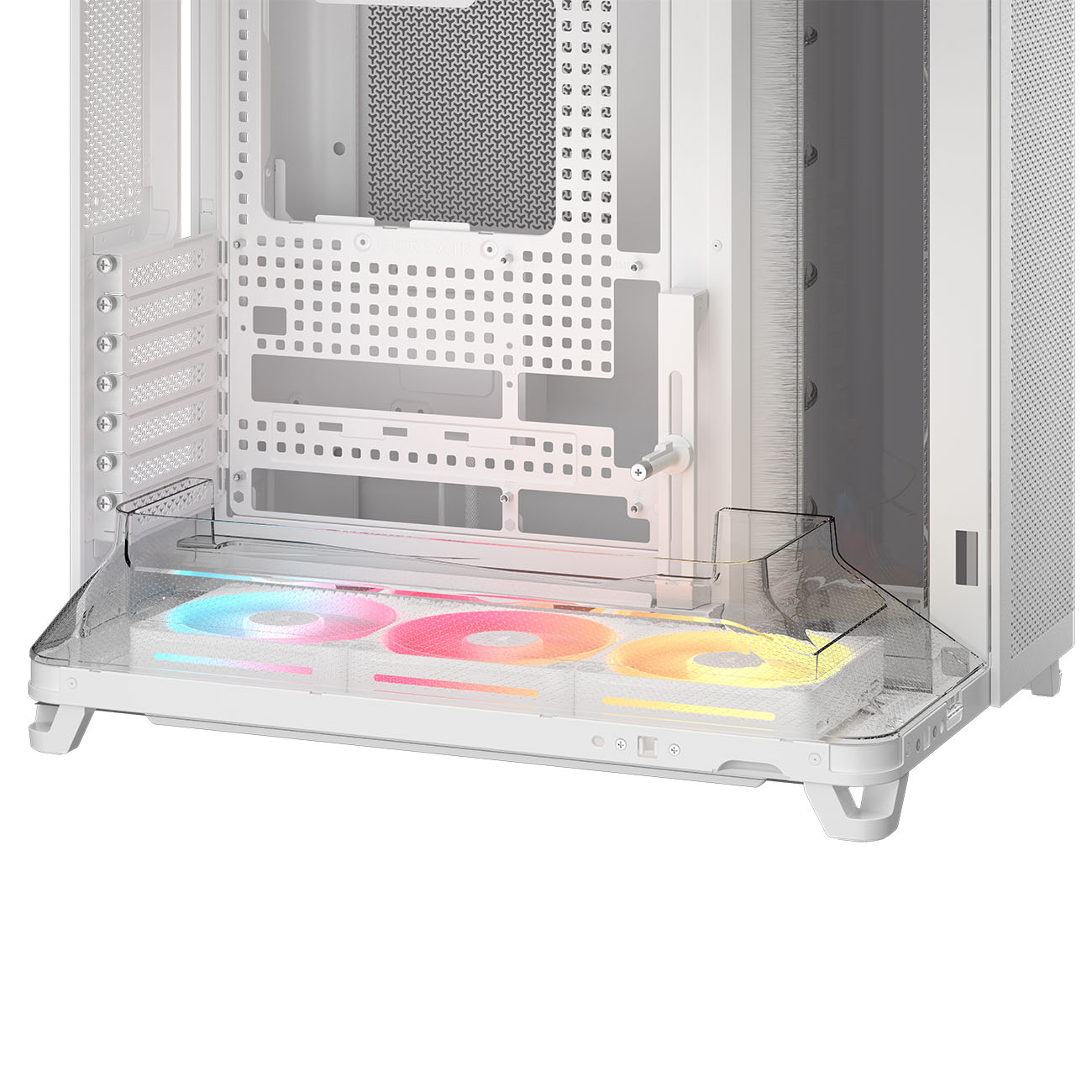 Corsair - Caixa E-ATX Corsair AIR 5400 LX-R Link Branca Vidro Temperado