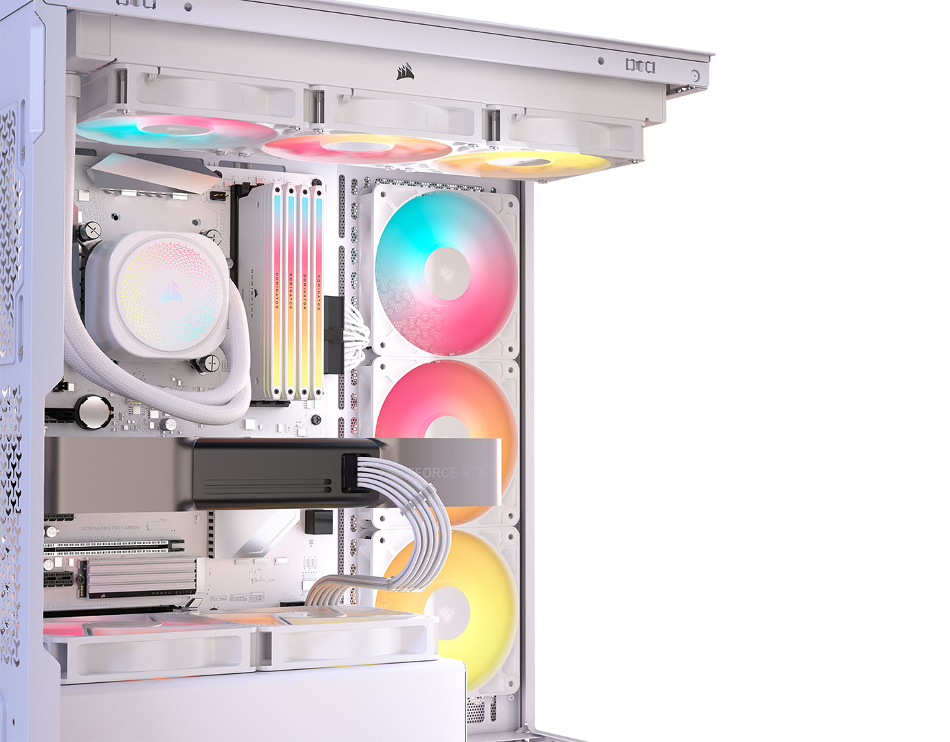 Corsair - Caixa E-ATX Corsair 3500X RSR ARGB Branca Vidro Temperado