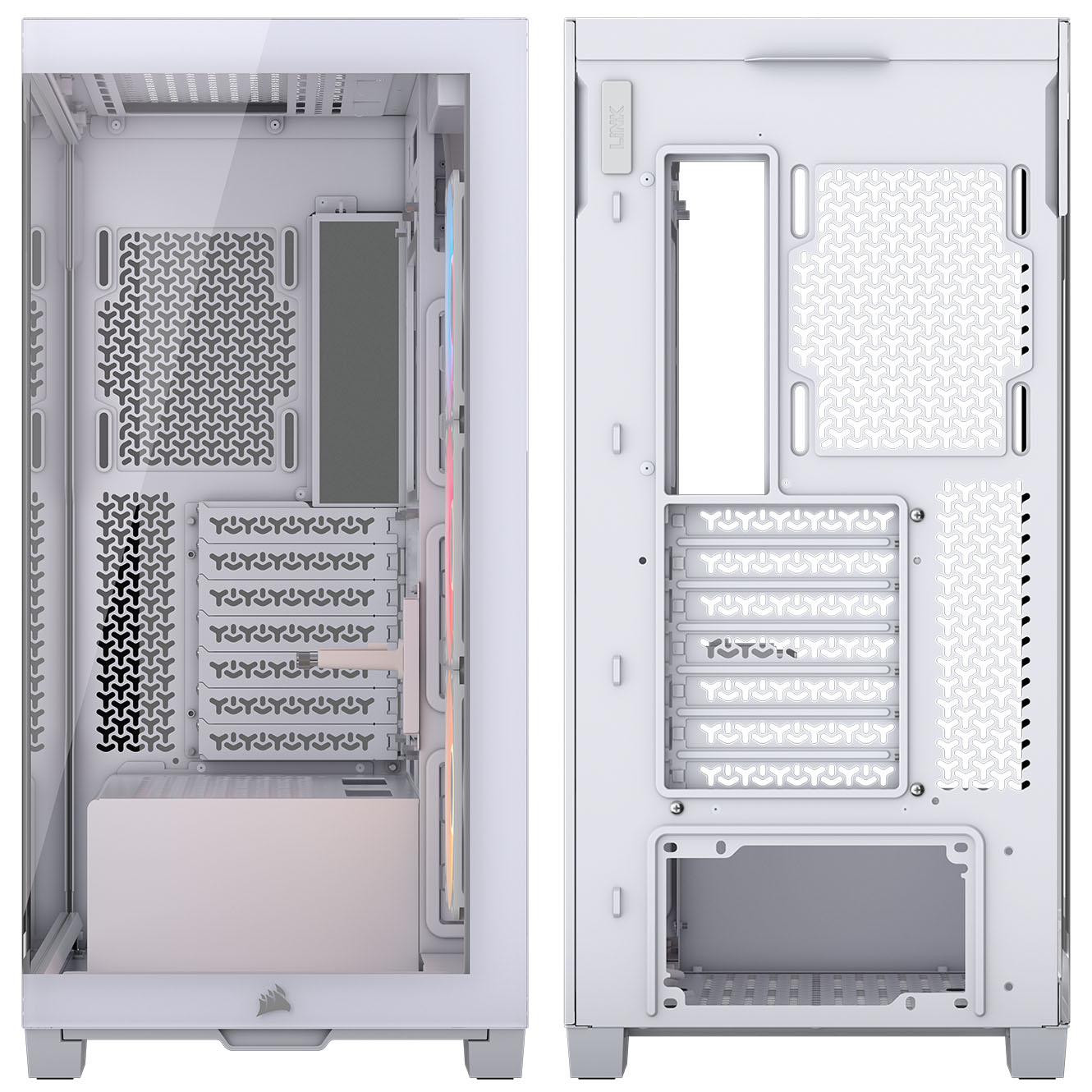 Corsair - Caixa E-ATX Corsair 3500X RSR ARGB Branca Vidro Temperado